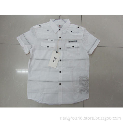 Camicie da uomo in cotone bianco